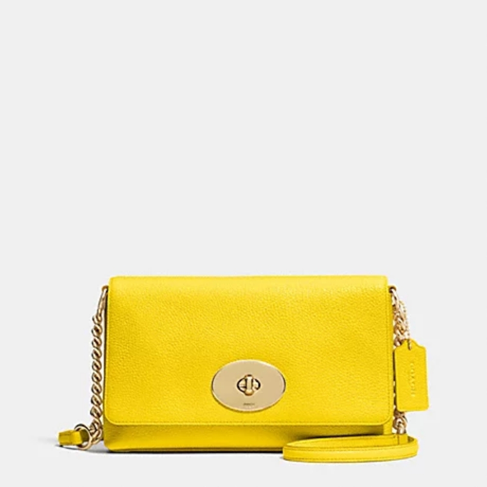 COACH 53083 CROSSTOWN CROSSBODY IN PEBBLE LEATHER
